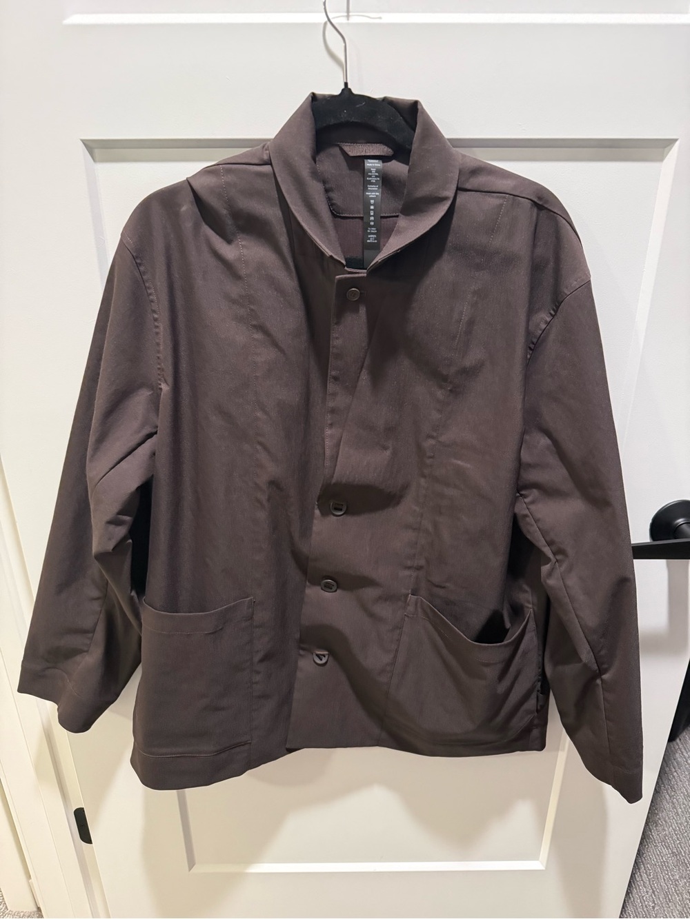 Lululemon Relaxed-Fit Smooth Twill Blazer Men’s L Espresso Brown Stretch